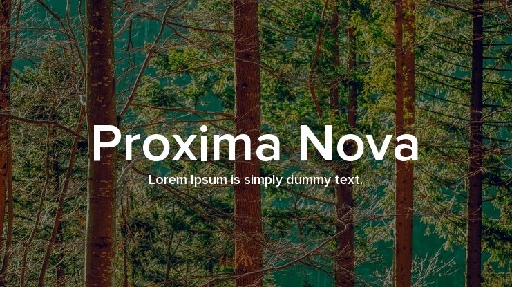 proxima nova font free
